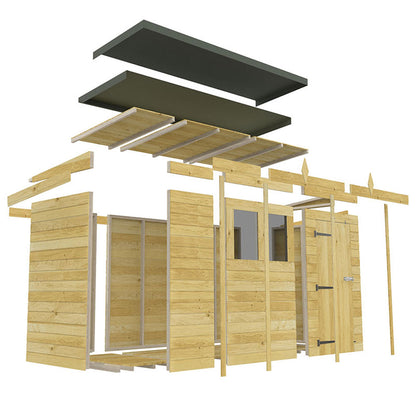 Sheds DIY Pent Garden Shed 6 ft Width
