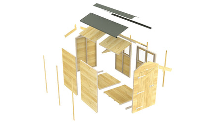 Sheds DIY Apex Garden Shed 4 ft Width