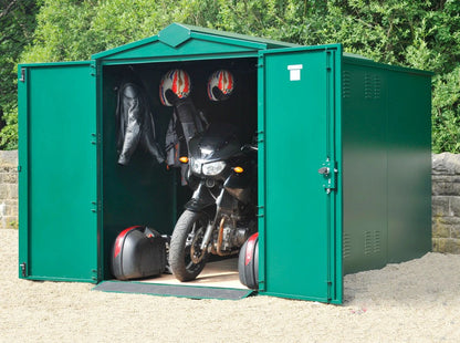 Asgard Centurion Motorbike Storage Shed 5ft 2" x 10ft 11" - Police Preferred Specification
